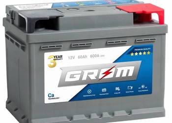 Akumulator 60Ah 600A EN GROM Premium