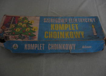 Lampki choinkowe tradycyjne żarówkowe stare PRL 16 szt,