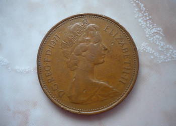 Moneta Elizabeth 2 1971 rok. Rzadkość.