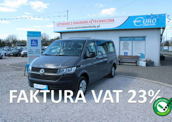 Volkswagen Transporter 9 miejscowy netto 105 609PLN Salon Polska LONG Gwar…