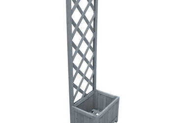 Donica z kratką 40x30x135 cm lite drewno jodłowe WM-310037