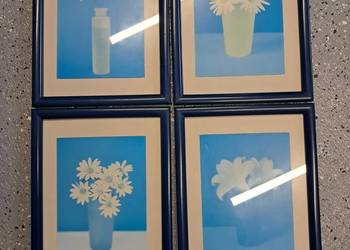 4 ramki w kolorze niebieskim 20 x 26 cm stan bdb-