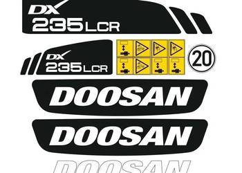 Naklejki oklejenie naklejka - DOOSAN 235 LCR Zamiennik