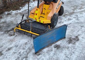 Traktorek kosiarka Stiga z pługiem