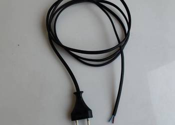 Kabel przewód zasilający C7 2PIN wolne końce czarny