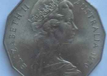 AUSTRALIA-50 CENTS-1970 r (CAPTAIN COOK)-COPPER-NICKEL