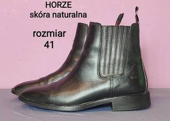 Sztyblety jeździeckie Horze - skóra naturalna, rozmiar 41 unisex