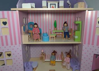 Domek dla lalek drewniany Eichhorn + Gratis