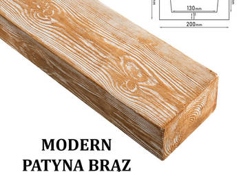 Belka Modern 20x13 cm Patyna Brąz