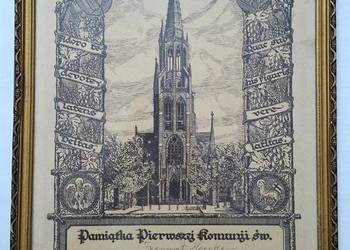 Stara Pamiątka I komunii Świętej. Katowice 1937