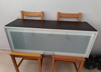 Szafka wisząca IKEA 100x36x32 cm – front matowe szkło, 2 sztuki