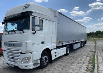 DAF 106  460 / DAF 106  510 / Naczepa 2 szt  Wielton plandeka standard