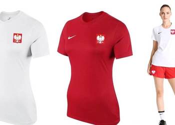 DAMSKA KOSZULKA NIKE REPREZENTACJI POLSKI PAJOR 8 LEWANDOWSKI 9 TWÓJ NADRUK