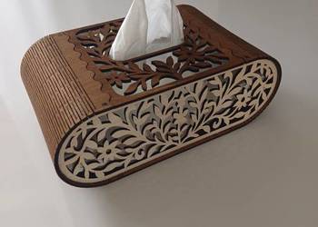 Drewniany chustecznik / serwetnik