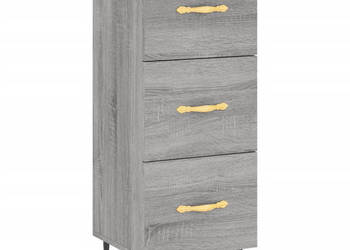 Szafka szary dąb sonoma 345x34x90 cm materiał drewnopochodny WM-828586