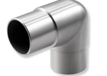 KOLANO ŁAGODNE 90° DLA RURY Ø42,4X2,0MM, AISI 304 Balustrada Nierdzewna