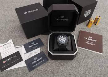 NOWY zegarek Tag Heuer TOURBILLON 02T 45mm matowa CERAMIKA z pasek KROKODYL