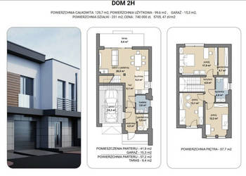 Oferta sprzedaży domu szeregowego Zaścianki 129.7m2