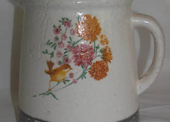 dzbanek ceramiczny z ptaszkiem rękodzieło_MD