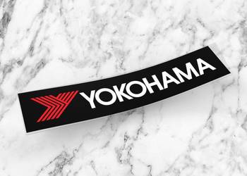 Naklejka YOKOHAMA 10 x 2 cm opony drift f1 moto