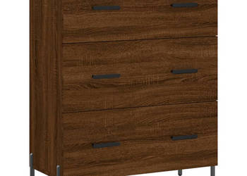 Szafka brązowy dąb 695x34x90 cm materiał drewnopochodny WM-827867
