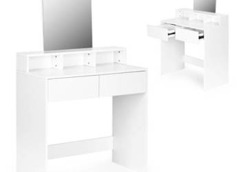 Duża nowoczesna toaletka kosmetyczna lustro szuflady ModernHome