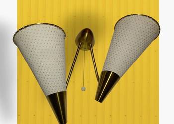 Kinkiet mid-century modern, Włochy, lata 40. XX wieku, vintage