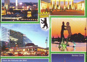Kart. Poczt. Berlin - widoki  nocą **