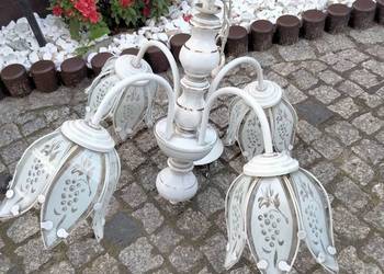Żyrandol ceramiczny PRL