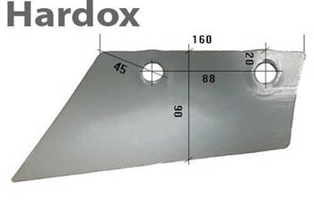 Lemiesz przedpłużka HARDOX 5117/L części do pługa BUGNOT