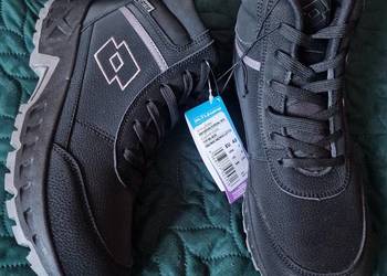 NOWE Buty trekkingowe męskie LOTTO rozmiar 42, czarne, wkładka 27 cm