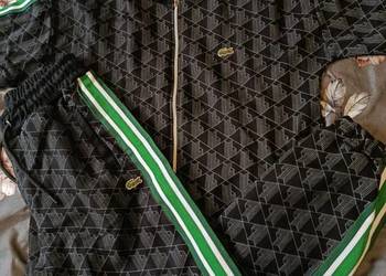 Komplet dresowy Lacoste Monogram - kolor czarny, rozmiar M