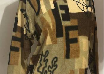 Sweter damski we wzory abstrakcyjne beżowo-brązowy r. L 40/42