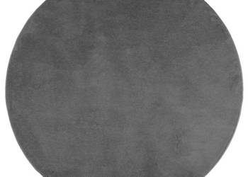 Dywan OVIEDO z krótkim włosiem antracytowy Ø 120 cm WM-375479