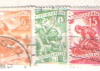 Zn. Jugosławia Mi 679 - 81 kas 1951