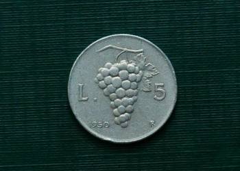 WŁOCHY - 5 lirów, 1950r.