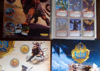 Duża kolekcja Kart Fantasy Riders 336szt plansza gry przewodnik karty spisu