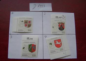 Niemcy 1993 MNH Znaczki z roczników WYBIERAJ Niemcy 1993 MNH Znaczki z roczników WYBIERAJ