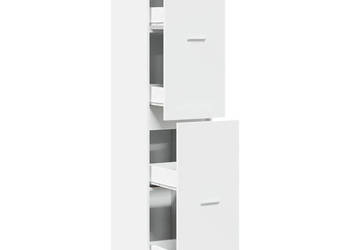 Szafka apteczna biała 40x41x1745 cm materiał drewnopochodny WM-3309645