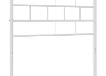 Metalowe wezgłowie białe 100 cm WM-355737