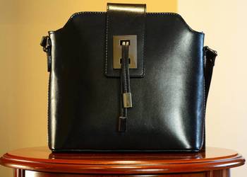 Piękna Stylowa Damska Torebka Skórzana BORSE IN PELLE Super Wykonanie