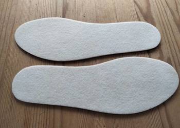 Wkładki do butów filcowe na piance lateksowej długość 28 cm