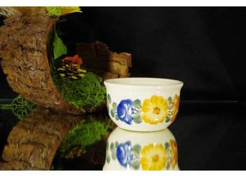 Włocławek – ręcznie malowana osłonka / pojemnik ceramiczny – PRL
