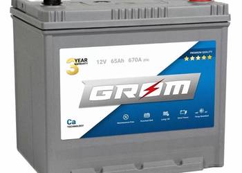 Akumulator 65Ah 670A GROM Premium  EN Japan PRAWY PLUS DTR