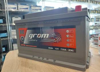 Akumulator GROM EFB START&STOP 80Ah 730A Prawy Plus