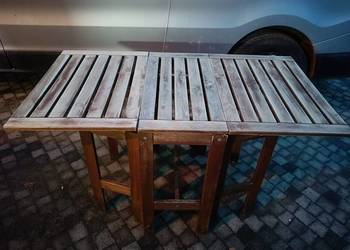 Stolik ogrodowy, tarasowy, rozkładany