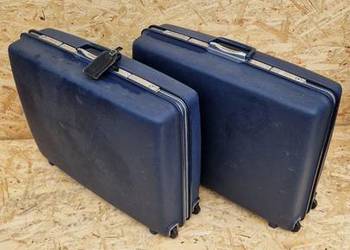 2 zabytkowe twarde walizki podróżne Samsonite walizka