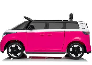 Volkswagen ID BUZZ 12V 10Ah 2x45W EVA Ekoskóra Pilot 2.4G LED Bagażnik Kolo