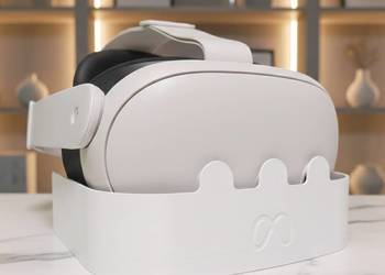Meta Quest 3 – stojak z fizyczną osłoną kamer | 3D druk | Privacy Stand VR