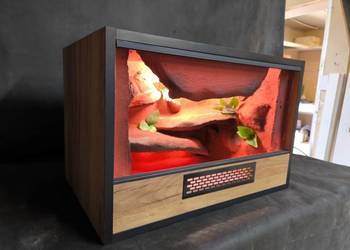 Terrarium meblowe pustynne stepowe wąż gekon eublefar